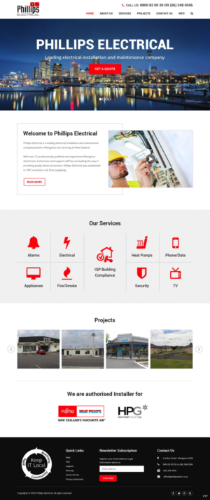 Web-Design von pb für Phillips Electrical | Design: #18382154