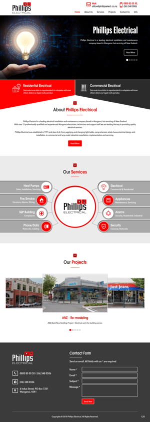 Web-Design von pb für Phillips Electrical | Design: #18382157