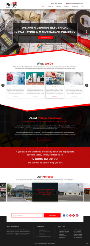 Web-Design von pb für Phillips Electrical | Design: #18382158