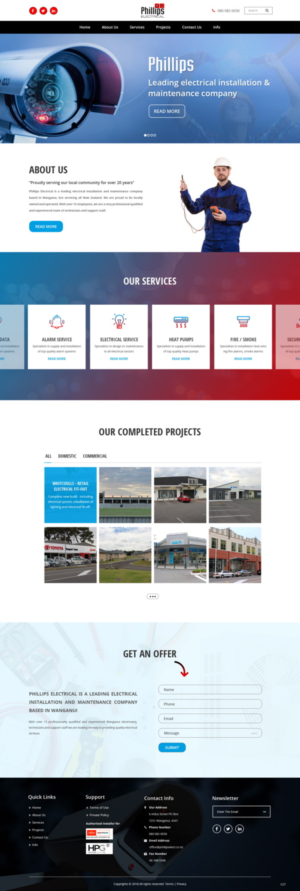 Web-Design von pb für Phillips Electrical | Design: #18382159