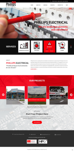 Web-Design von pb für Phillips Electrical | Design: #18382160