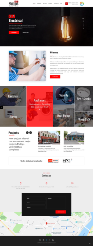 Web-Design von pb für Phillips Electrical | Design: #18382170