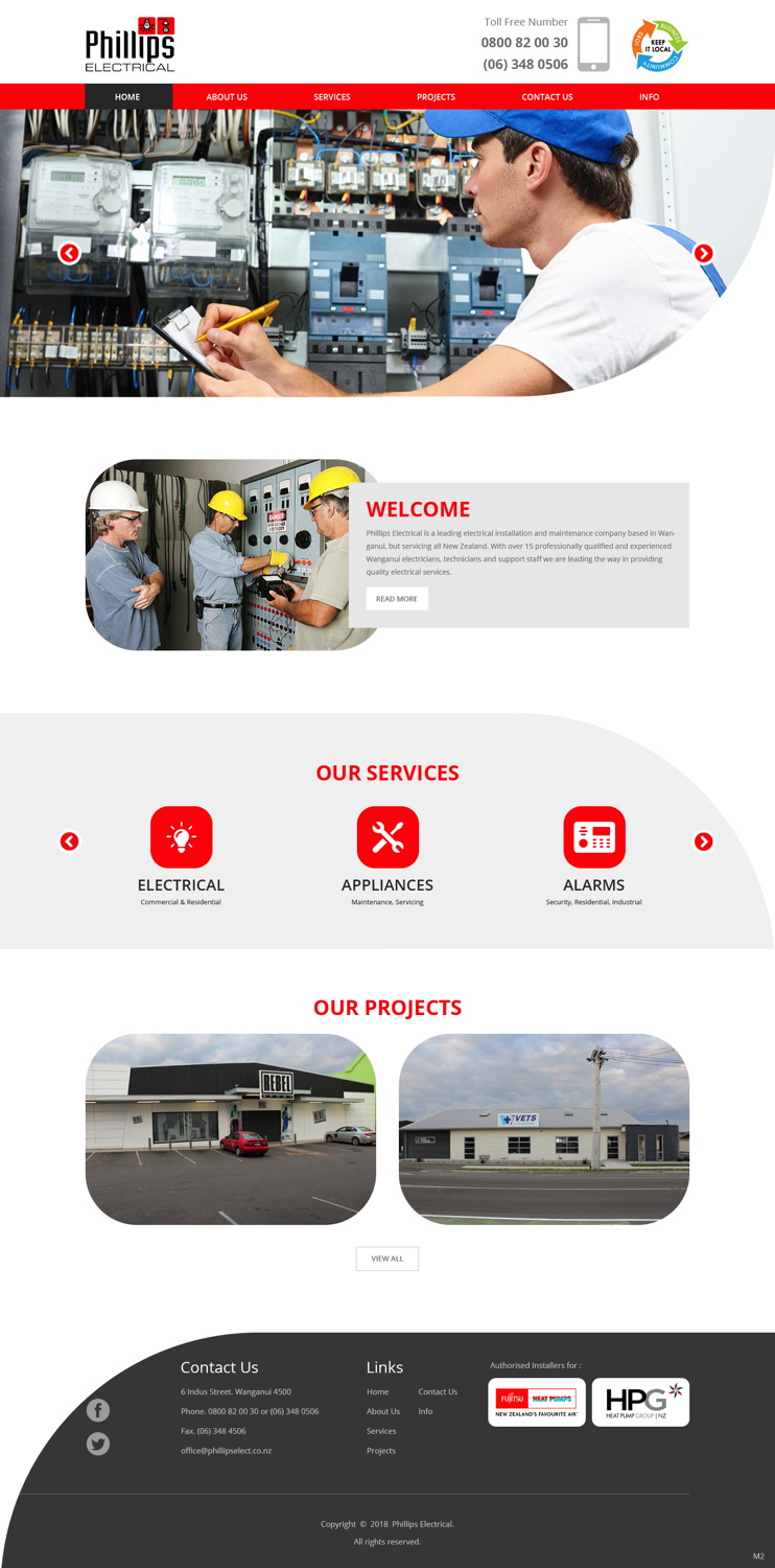 Diseño Web por pb para Phillips Electrical | Diseño #18382171
