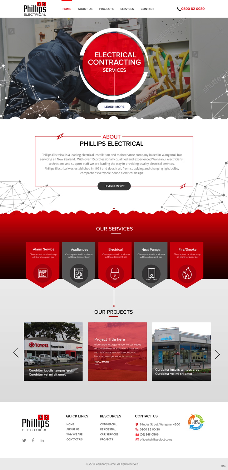 Diseño Web por pb para Phillips Electrical | Diseño #18382172