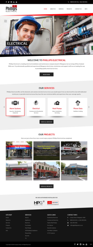 Web-Design von pb für Phillips Electrical | Design: #18393837