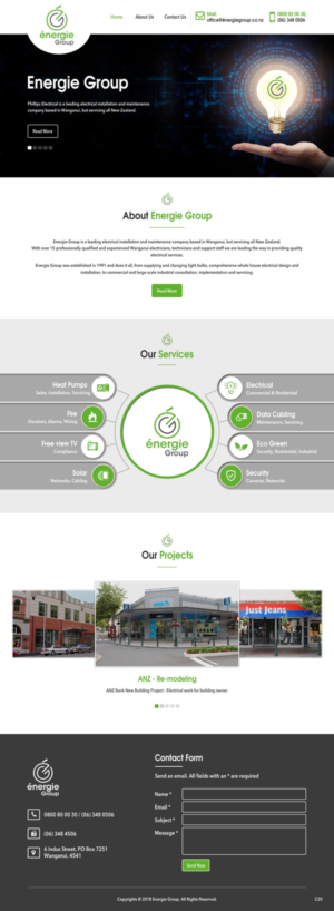 Web-Design von pb für Phillips Electrical | Design: #18586834
