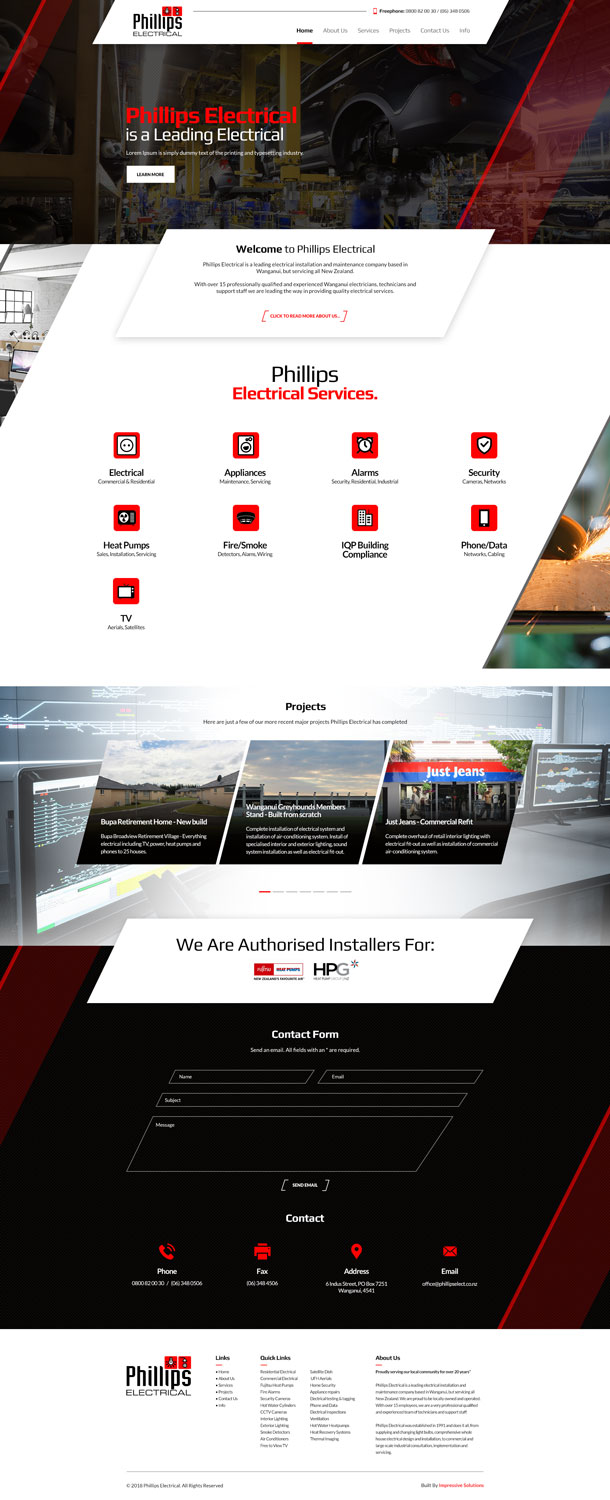 Diseño Web por Impressive Sol para Phillips Electrical | Diseño #18379370