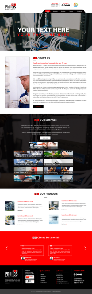 Web-Design von chandrayaan.creative für Phillips Electrical | Design: #18381838