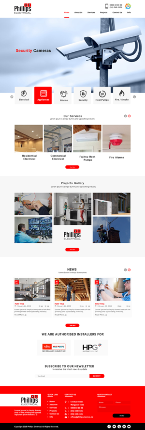 Diseño Web por bdesigner9 para Phillips Electrical | Diseño #18459557