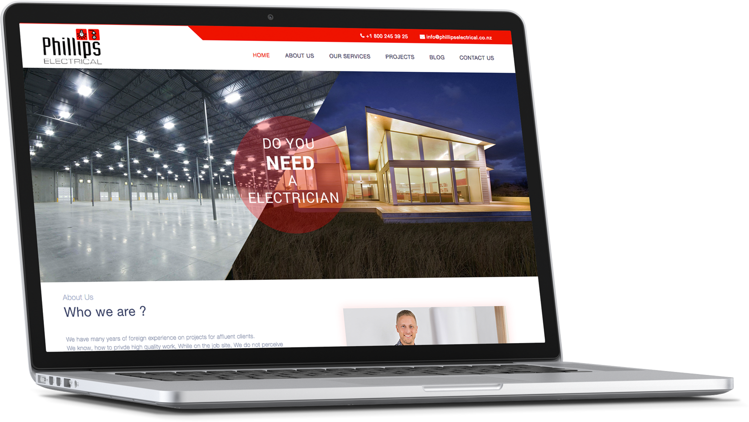 Web Design by cCopilot for Phillips Electrical | Design #18380989