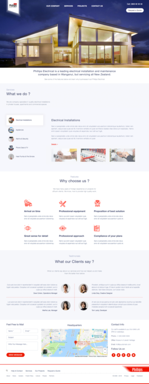 Web-Design von cCopilot für Phillips Electrical | Design: #18381690