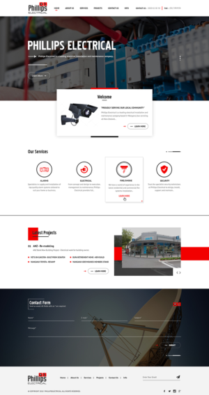 Web-Design von PiXthemes für Phillips Electrical | Design: #18472486