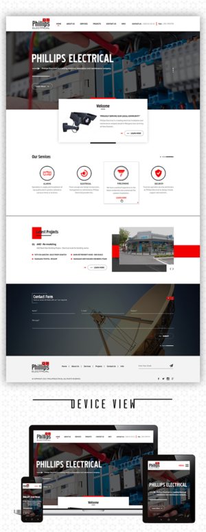 Web-Design von PiXthemes für Phillips Electrical | Design: #18472487