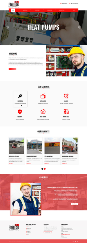 Web-Design von PiXthemes für Phillips Electrical | Design: #18479887