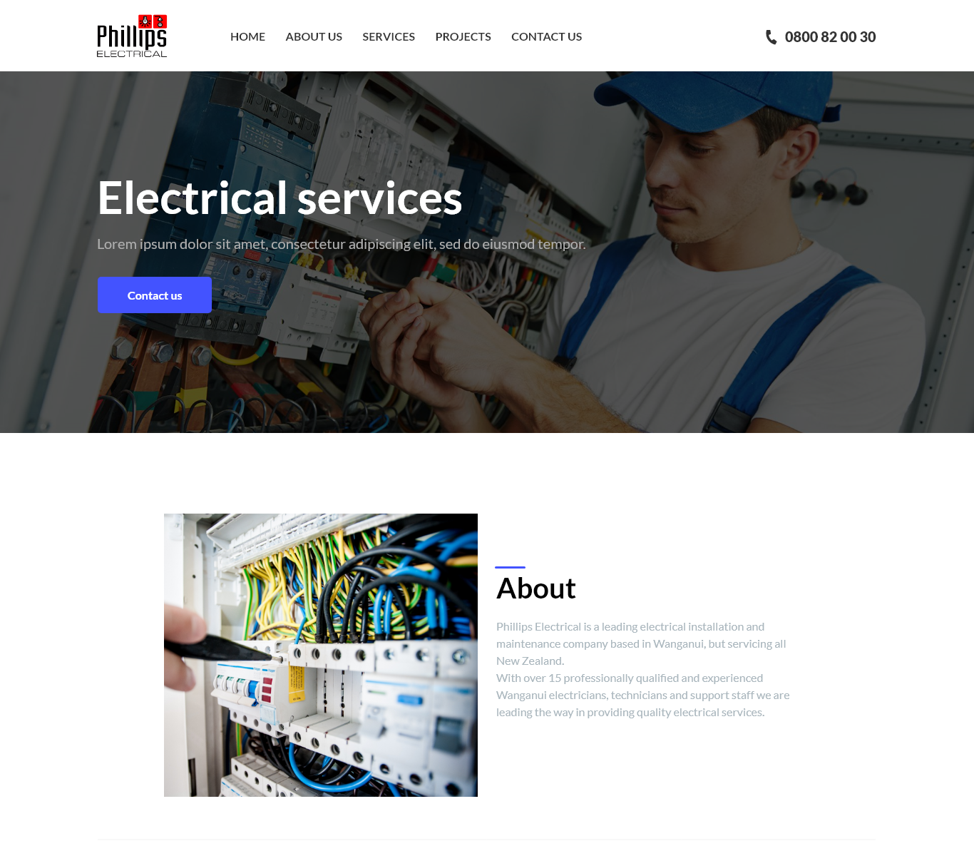 Web Design by Aziz El Khomssi 2 for Phillips Electrical | Design #18441904