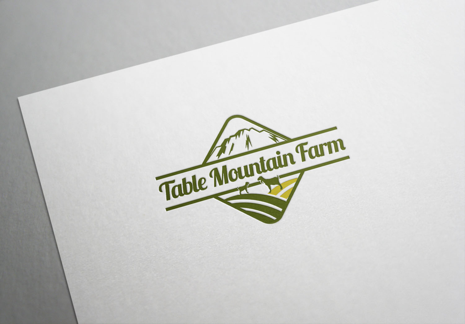 Logo Design by Deziners Zone for Table Mountain Farm | Design #18982147