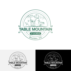Logo Design by LaVitaBella67 for Table Mountain Farm | Design: #18976623