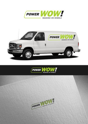 Power WOW! washing on wheels  | Logo Design by christianpoetoe