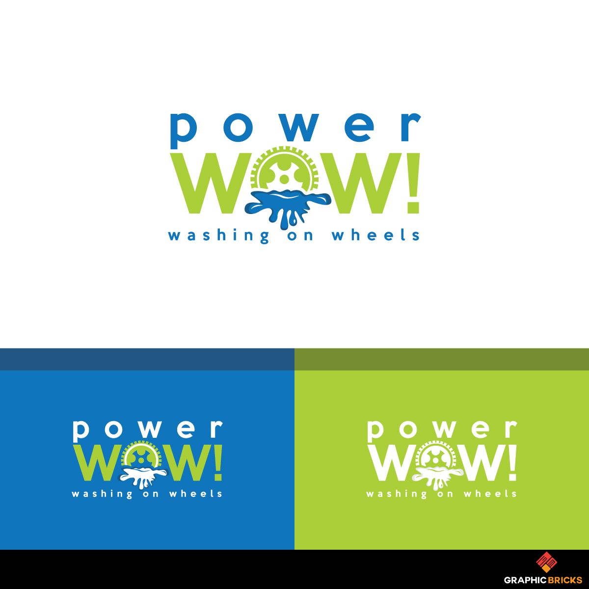 Logo Design by Graphic Bricks for PowerWOW Inc. | Design #18378435