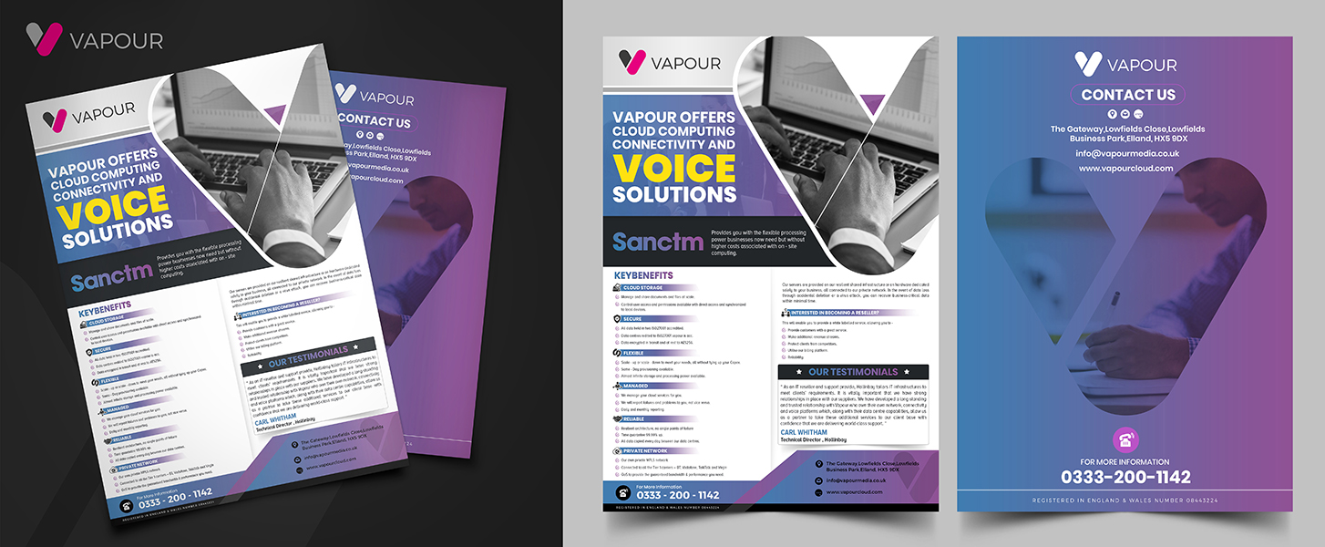 Flyer Design by SAI DESIGNS for Vapour Cloud | Design #18383725