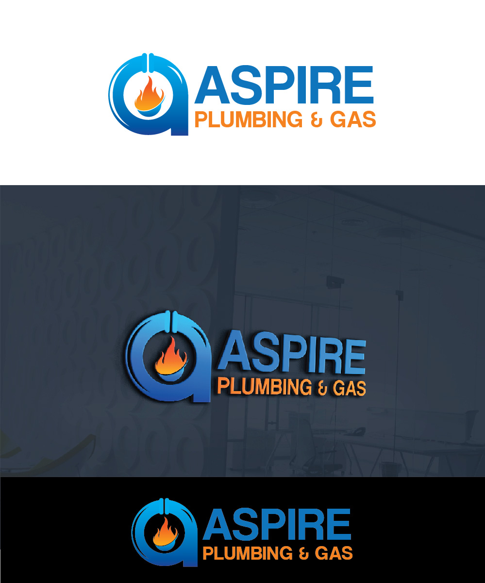 Logo Design by Isnah Logo for Aspire Plumbing & Gas Pty Ltd | Design #18388085