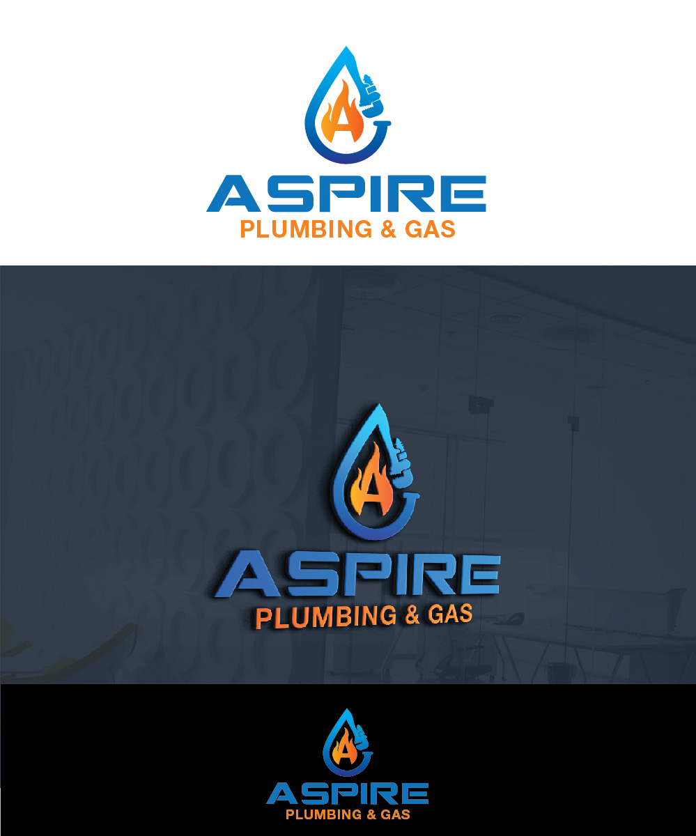 Logo Design by Isnah Logo for Aspire Plumbing & Gas Pty Ltd | Design #18388087