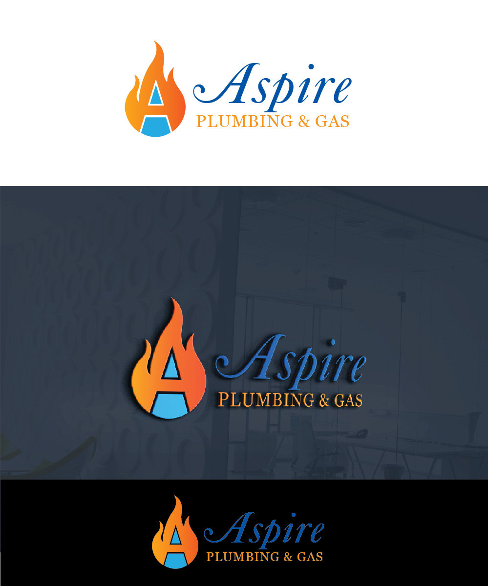 Logo-Design von Isnah Logo für Aspire Plumbing & Gas Pty Ltd | Design #18390988