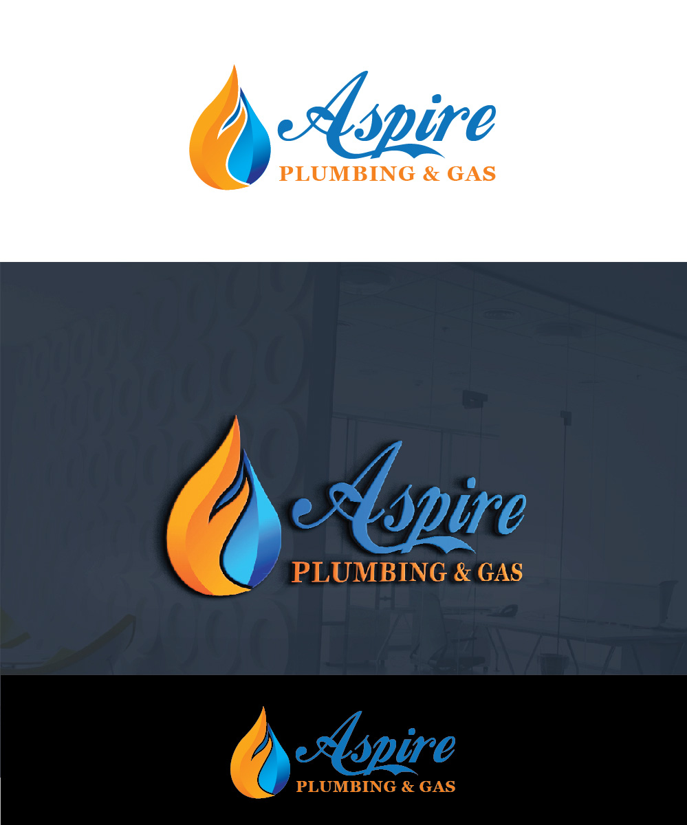 Logo Design by Isnah Logo for Aspire Plumbing & Gas Pty Ltd | Design #18390990
