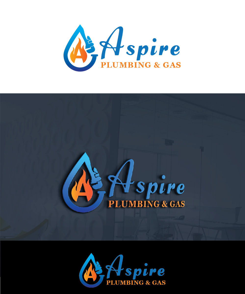 Logo Design by Isnah Logo for Aspire Plumbing & Gas Pty Ltd | Design #18390991
