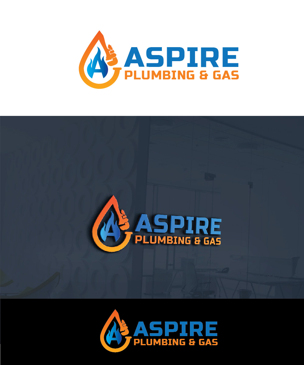 Logo-Design von Isnah Logo für Aspire Plumbing & Gas Pty Ltd | Design #18391452