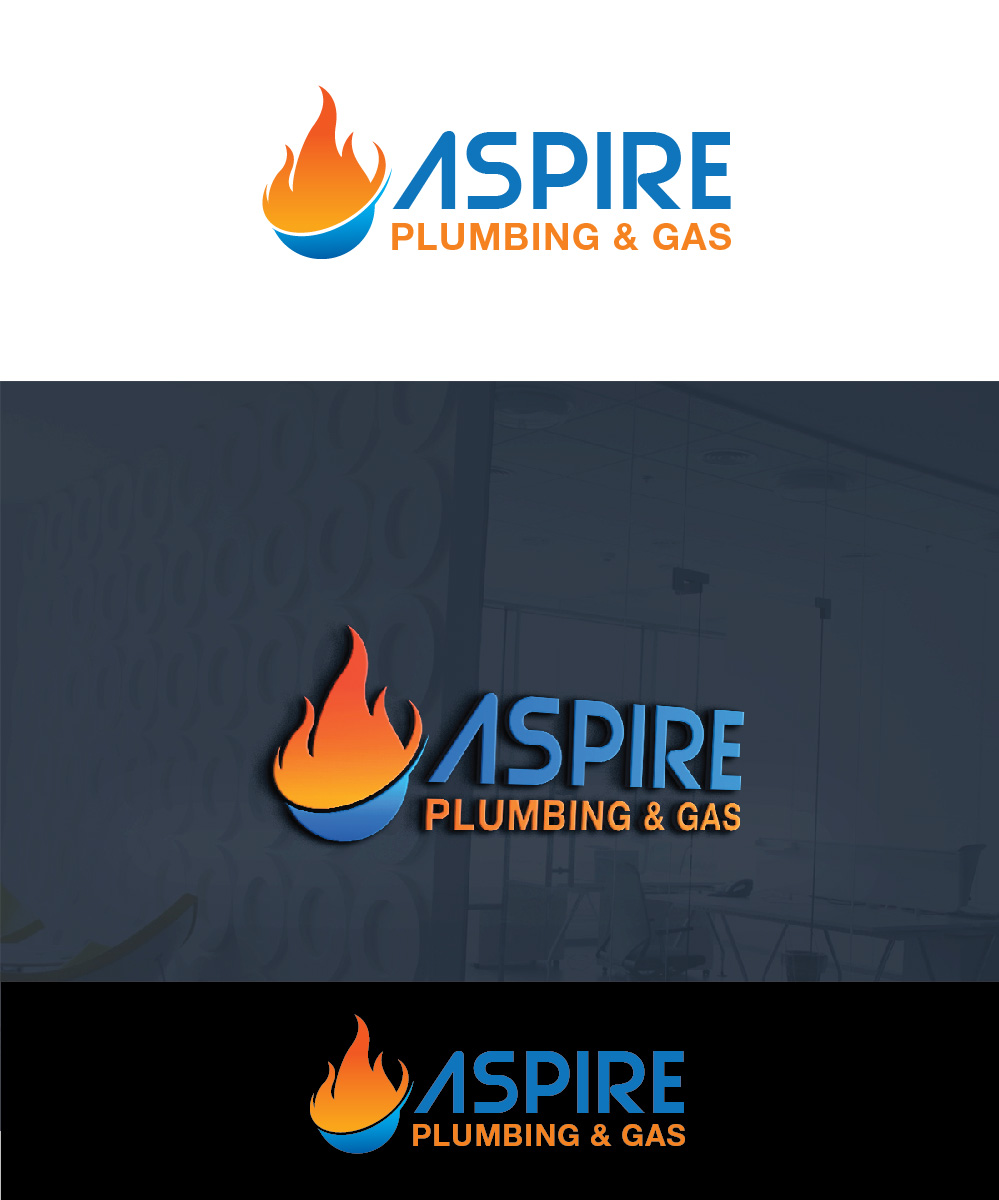 Logo Design by Isnah Logo for Aspire Plumbing & Gas Pty Ltd | Design #18391454