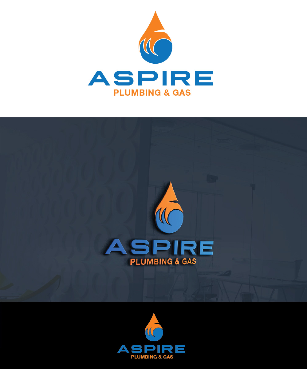 Logo-Design von Isnah Logo für Aspire Plumbing & Gas Pty Ltd | Design #18402675
