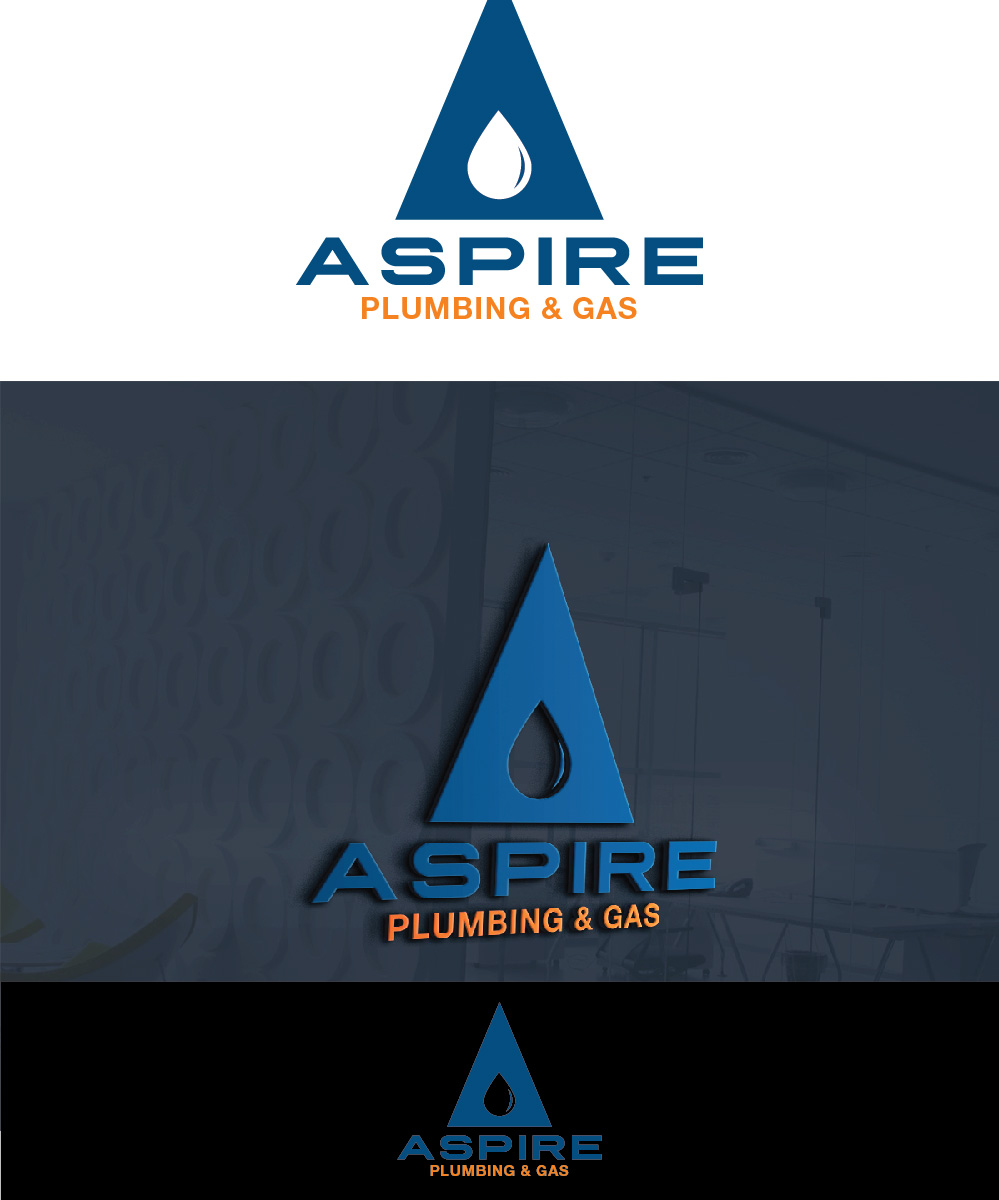 Logo Design by Isnah Logo for Aspire Plumbing & Gas Pty Ltd | Design #18420597