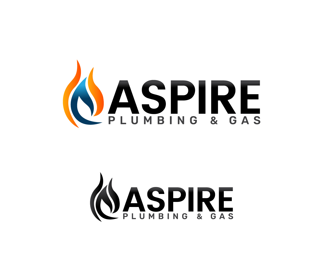 Logo-Design von Shazun für Aspire Plumbing & Gas Pty Ltd | Design #18442534