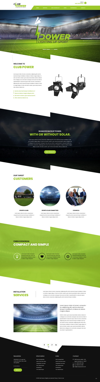 Web Design by pb for Club Power | Design #18405279