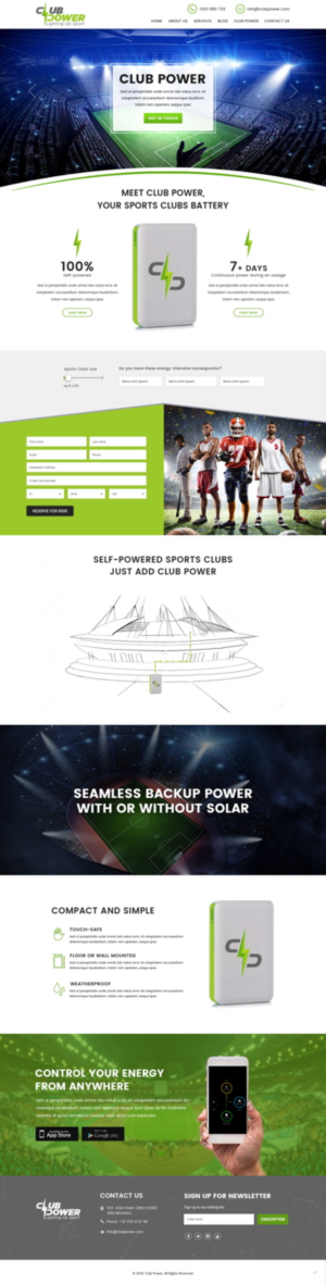 Web-Design von pb für Club Power | Design: #18405281