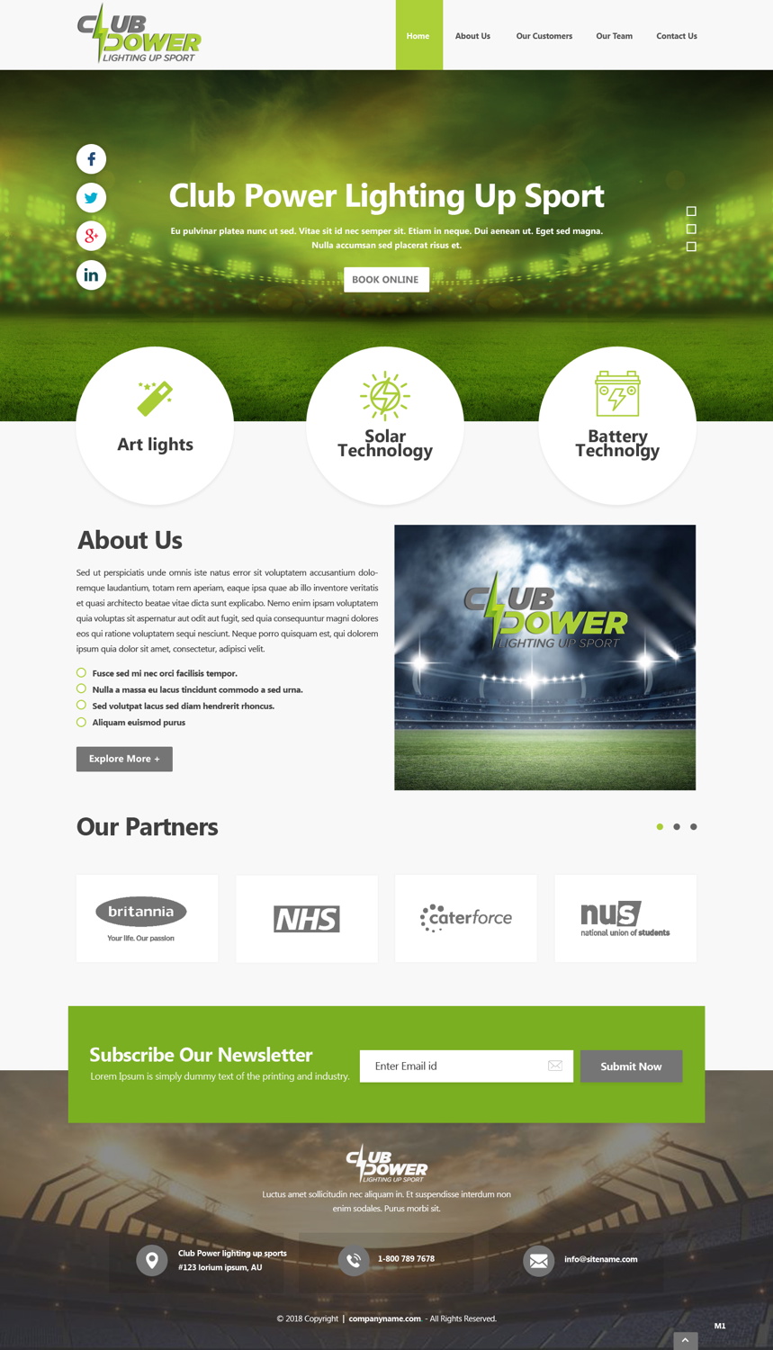 Web Design by pb for Club Power | Design #18405288