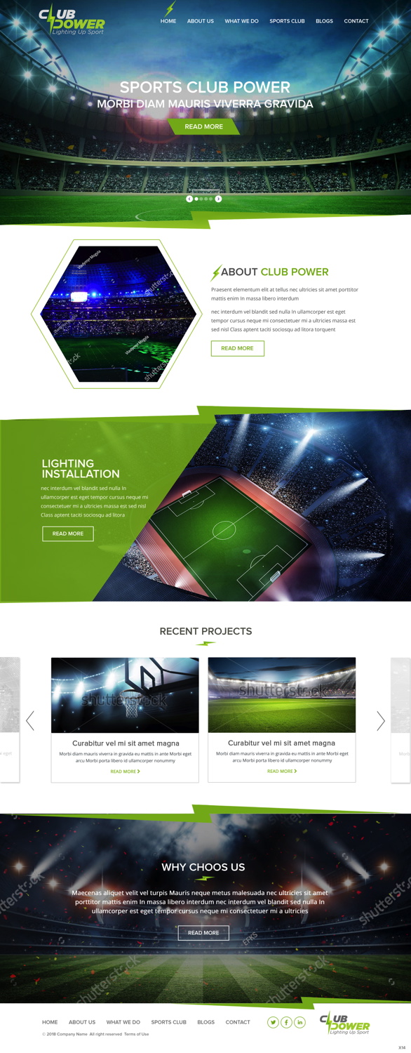 Web Design by pb for Club Power | Design #18405289