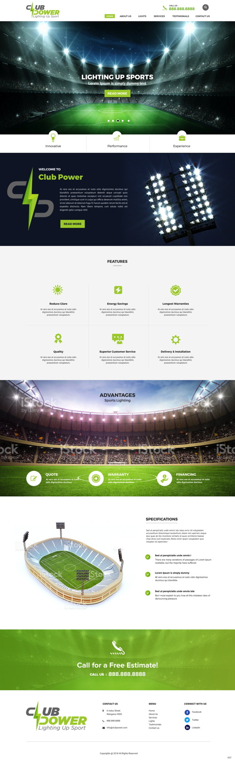 Web Design by pb for Club Power | Design #18405297