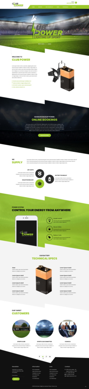 Web-Design von pb für Club Power | Design: #18413568