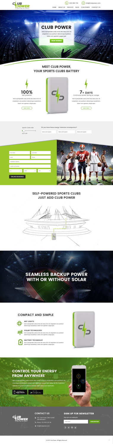 Web Design by pb for Club Power | Design #18413570