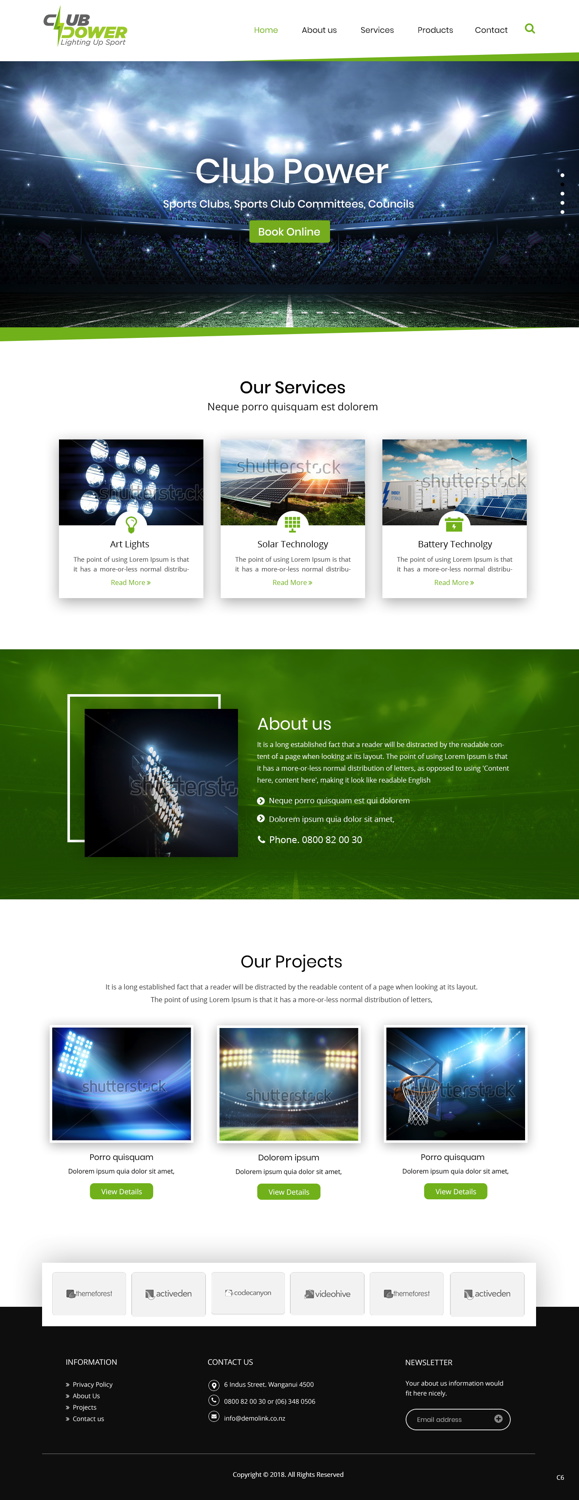 Web Design by pb for Club Power | Design #18413571