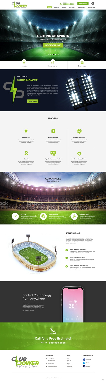 Web Design by pb for Club Power | Design #18413576