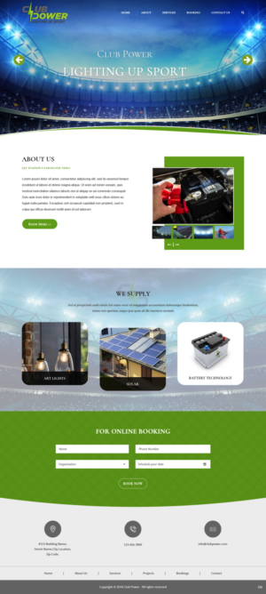 Web-Design von pb für Club Power | Design: #18413577