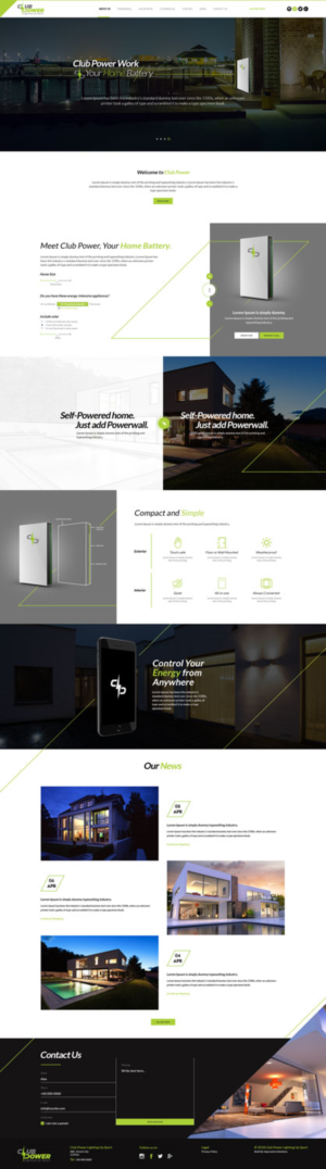 Web Design by Black Stallions Impressive Solutions for Club Power | Design #18391192