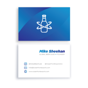 Ocean Front Exports, LLC-  Global Beverage Company with 100% Cold Chain Logistics | Diseño de Tarjeta de Presentación por Alexandra S.