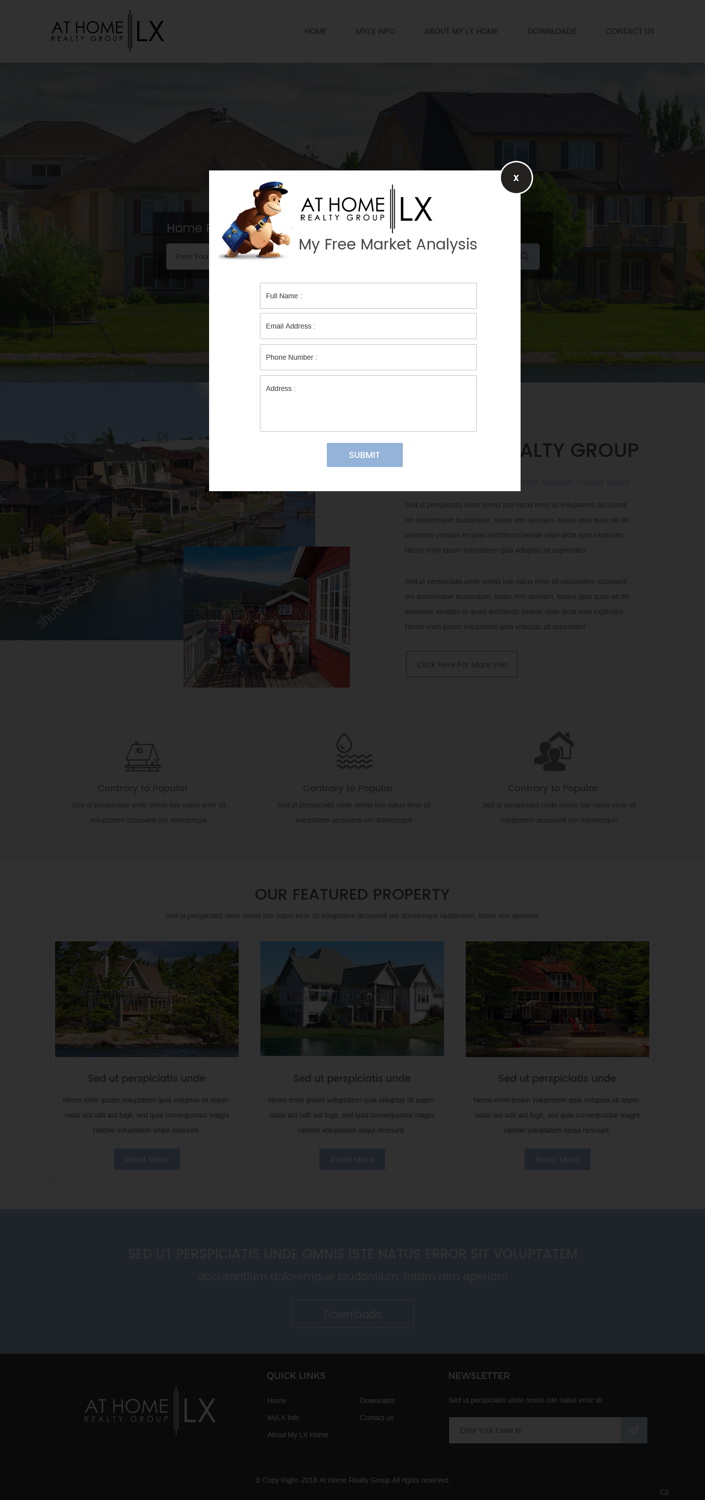 Diseño Web por pb para At Home Realty Group | Diseño #18393528
