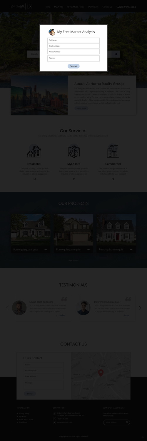 Diseño Web por pb para At Home Realty Group | Diseño #18393531