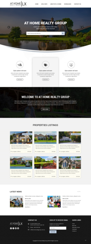 Web Design by pb for At Home Realty Group | Design: #18393538