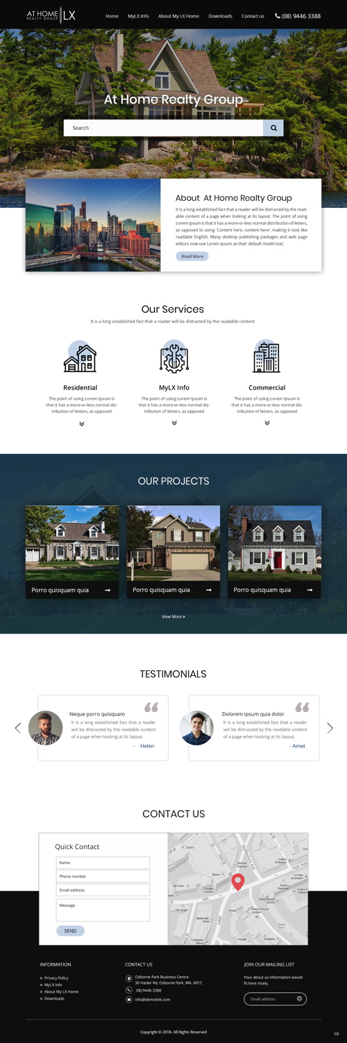 Diseño Web por pb para At Home Realty Group | Diseño #18393539